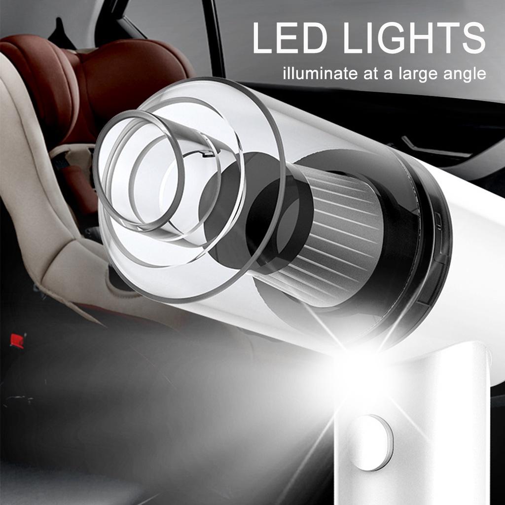 6000PA Handhold Mini Portable Car Vacuum Cleaner Air Duster for car USB wireless charging wet and dry Cleaner New 120W