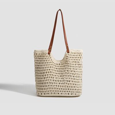Casual Large Bag Beach Holiday Woven Tote Bag Women's Summer Shoulder Bag