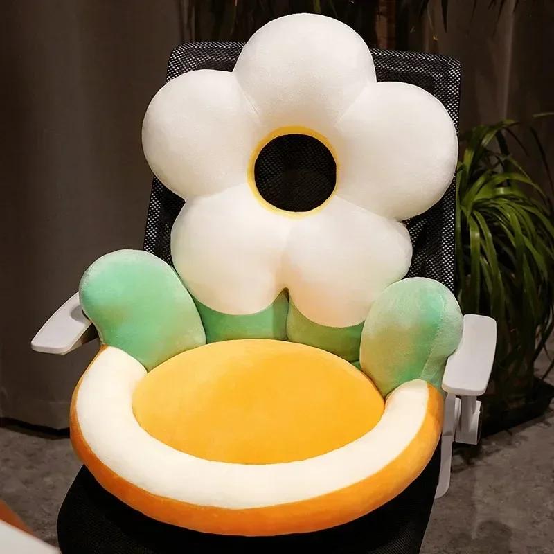 Flower Plush Throw Pillow Soft Plant Flower Chair Cushion Living Bedroom Home Decorative Pillows Sofa Cushions Girl Gifts