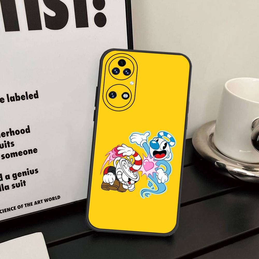 Cute Cuphead Phone Case For Huawei P 8 9 10 20 30 40 50 Pro Lite Psmart Honor 10 Lite 70 Mate 20lite
