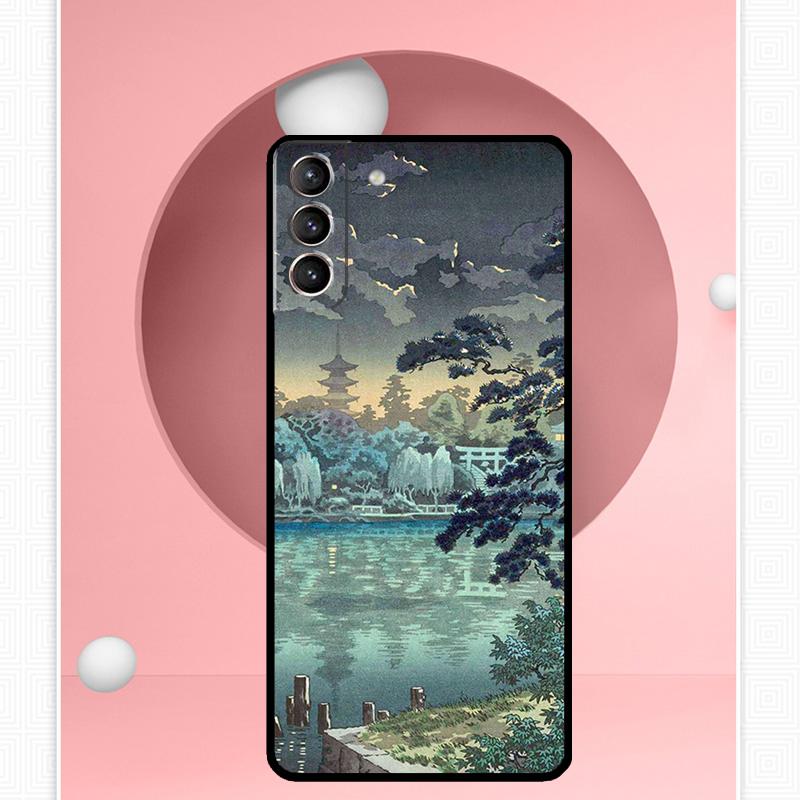 Ukiyo-e Japanese Style Art Case For Samsung Galaxy S25 Ultra S20 S21 S22 S23 S24 Ultra S9 S10 Plus S25 FE Cover Funda