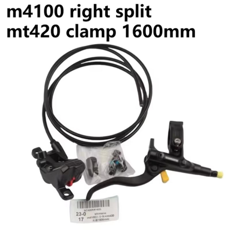 Shimano Split Brake M4100 right split  MT420 clamp 1550mm  1600mm 1650mm 1700mm Hydraulic Disc Brake Caliper With Resin Pads MTB