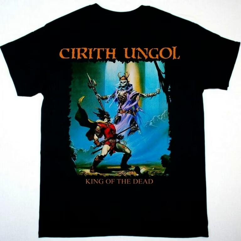 Cirith Ungol King Of The Dead T-Shirt Short Sleeve Cotton Black S to 5XL Unisex T-Shirt