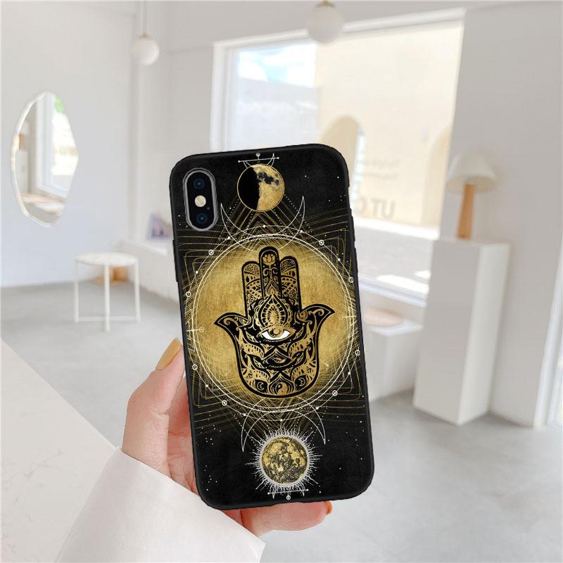 IX19 Hamsa Hand Amulet Case for Samsung Galaxy Note 8 9 10 20 Ultra Lite Plus A03 A06 A16 A11 M21 M35 A72 S25 Core Pro Quantum 2