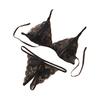 Sexy Women Sheer Lace Bandage Bra Open Crotch G-String Erotic Underwear Set