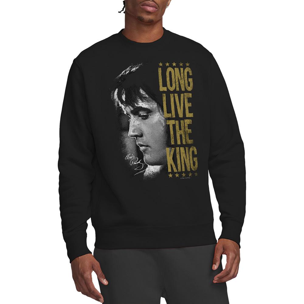 Elvis Presley Unisex Adult Long Live The King Sweatshirt