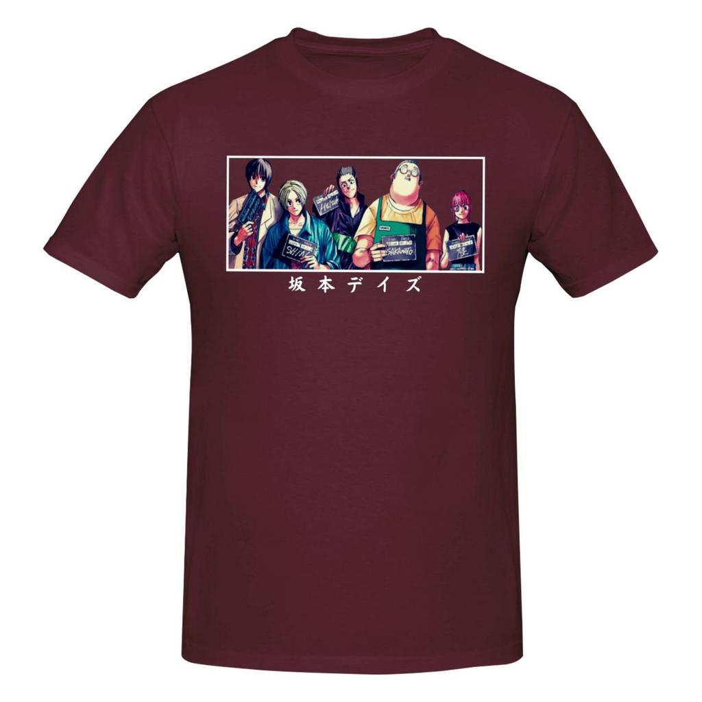 Unisex Sakamoto Days Anime Characters T Shirt Vintage Plus Size Cotton Custom Sleeve T Shirt Homme