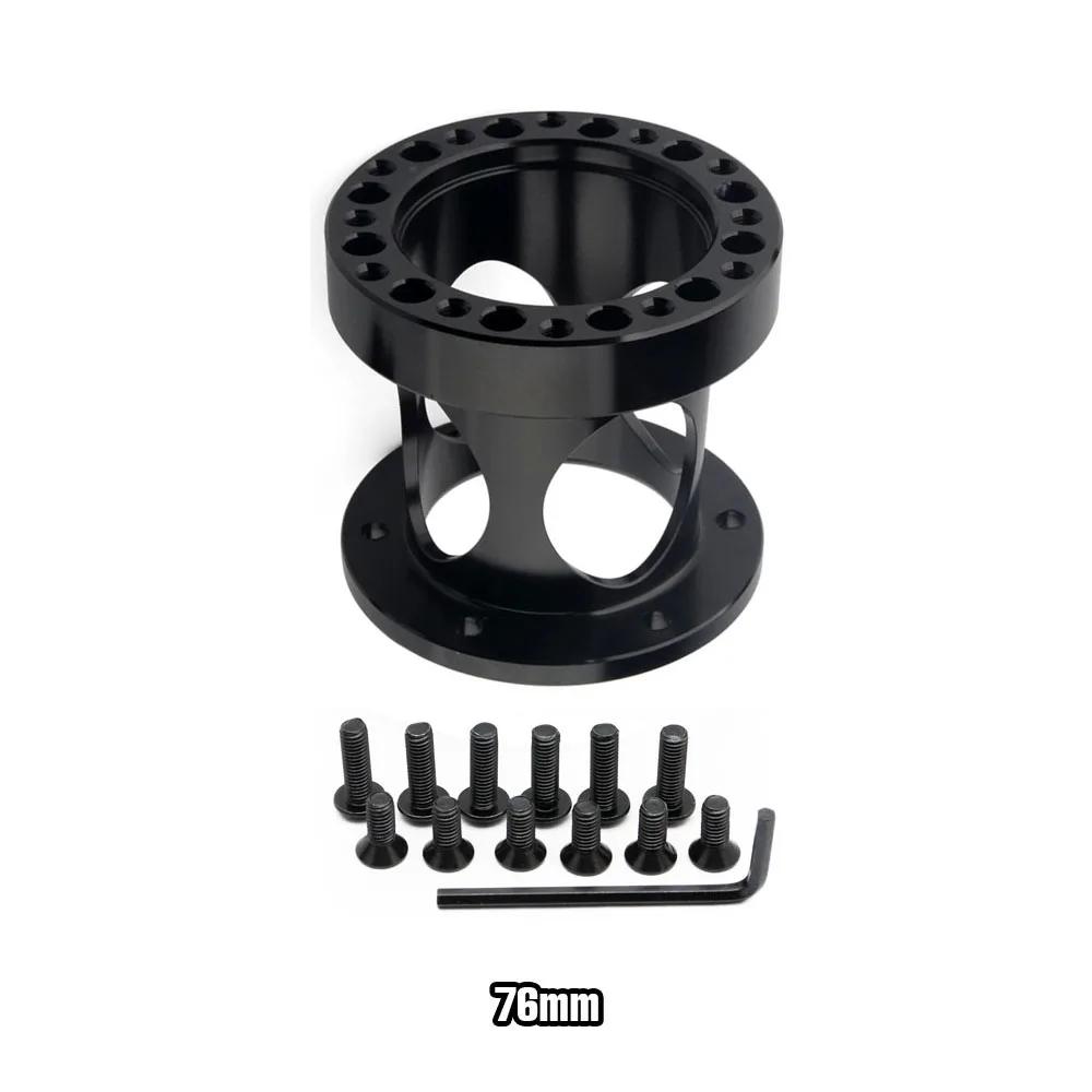 Universeller 101MM 76MM 51MM Spurverbreiterung Schwarz Autoteile Aluminium Lenkradnabenadapter off Boss Kit Lenkradabstandshalter