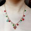 Christmas Necklace: Santa, Bells, Snowflake, Christmas Tree Alloy Pendant