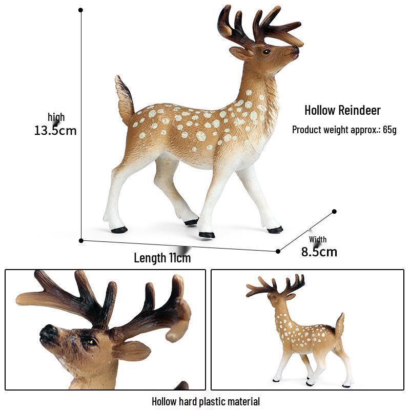 Cross-Border Animal Toy Set: Sheep, Cow, Horse, Donkey, Goat, Poultry Plastic Models
