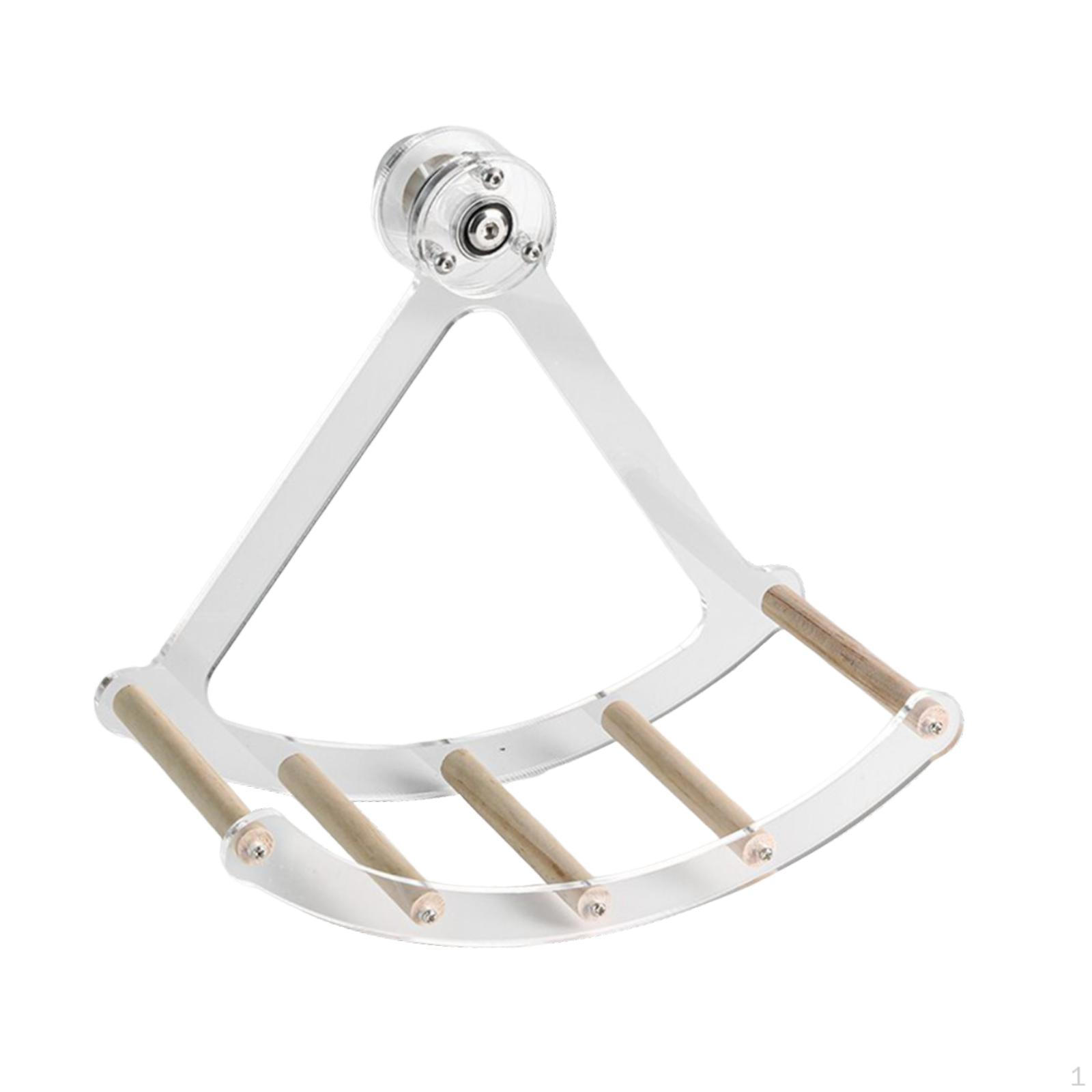 

Акриловое беговое колесо для мелких животных, игрушка для птиц, хомяков и неразлучников S Wood Stick