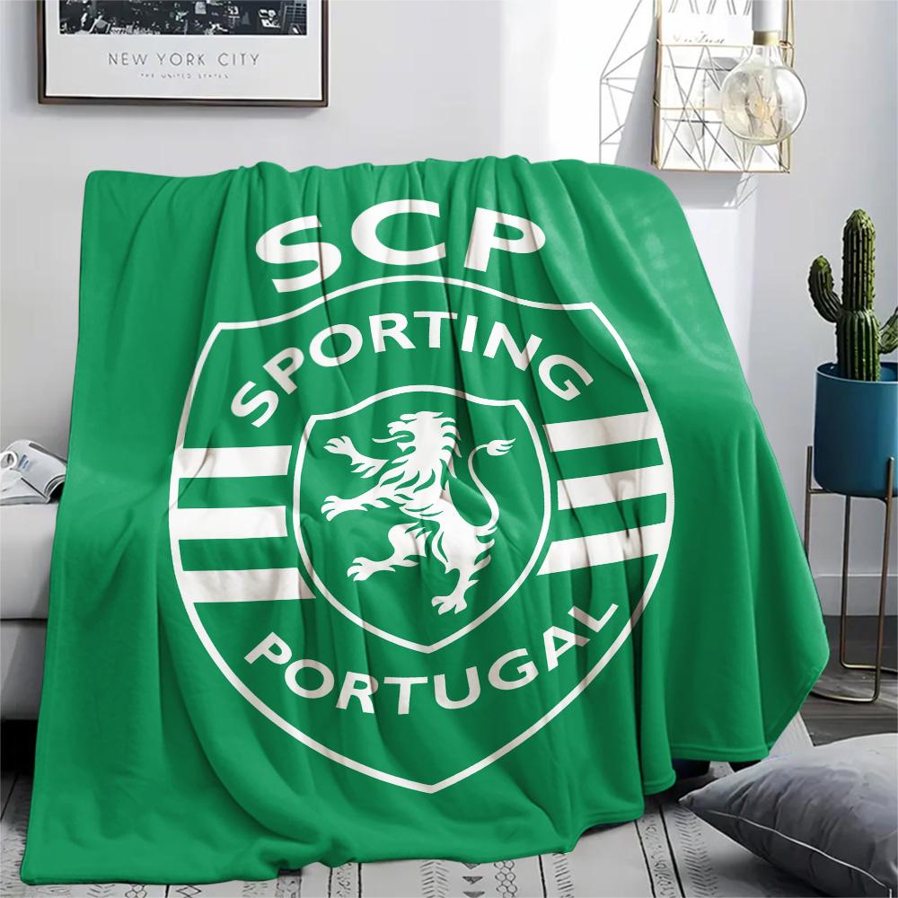 Sporting CP Print Flannel Blanket, High Quality Comfortable for All Seasons, Home Decor, Warmth and Comfort, Perfect for Christmas Gifts