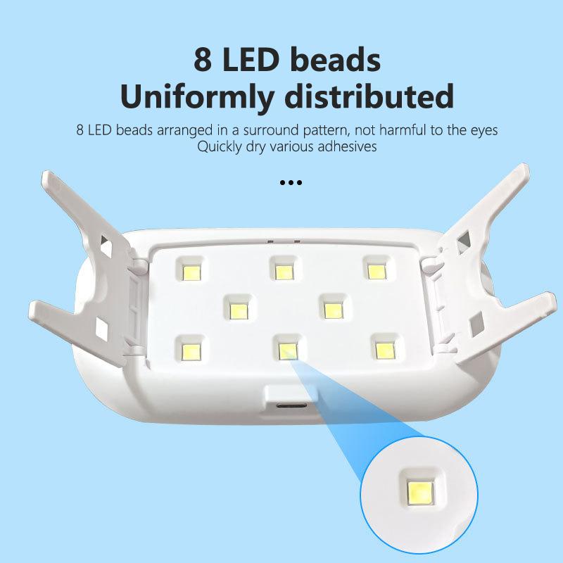 

УФ-лампа для ногтей 8 Вт Мини USB Портативная светодиодная лампа для отверждения геля-лака Лампа для отверждения вспышки для салона дизайна ногтей Домашний сделай сам onesize