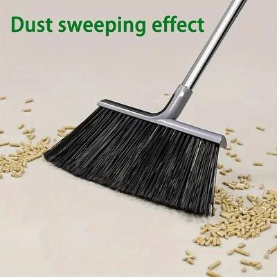 1Pcs Broom For Floor Cleaning, Heavy-Duty Commercial Broom For Sweeping Courtyard Garage Patio Indoor Home Kitchen Office