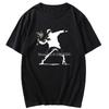 Hipster Unisex Flower Thrower Banksy Panda Guns Urban Art Tshirt Unisex Tshirt Tops Male Casual Style Short Sleeve T Shirt