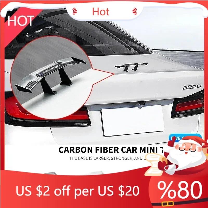 New New B6 For Volkswagen Car Rear Mini Spoiler Wing Motorcycle Small Model Canard Tail Winglet ABS Carbon For Volkswagen R L
