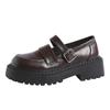 Thick -Soled Sponge Cake Japanese Jk Small Leather Shoes Women 'S Summer Thin Section With Skirt Retro French Mary Jane Shoes British Style