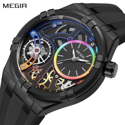 Mode Sport Militäruhren für Herren Großes Zifferblatt Wasserdicht Leuchtend Herren Quarz Lässige Armbanduhren Uhr Montre Homme 8111