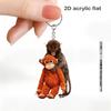 Protect Punch The Monkey Punch Monkey Doll Keychain Cute 3D Monkey Decor Hanging Keychain Anime Peripherals Toy Birthday Gift