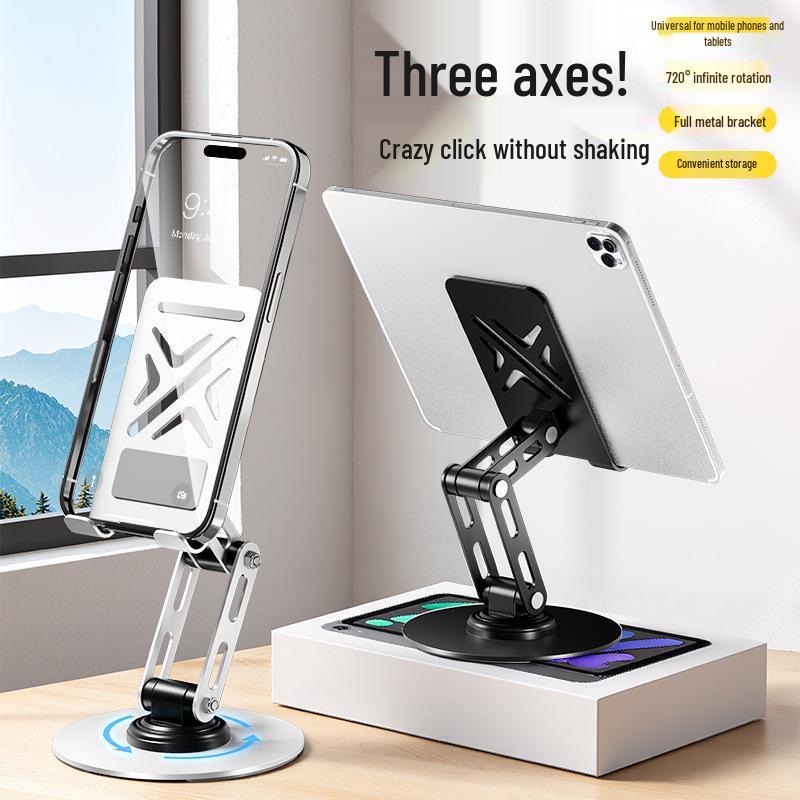 2025 Multi-functional Metal Rotating Stand for Phones & Tablets