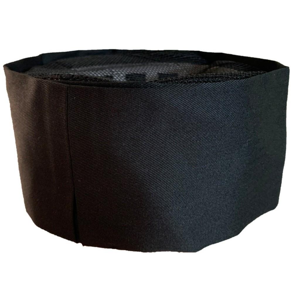 Wear Resistant Chef Flat Top Caps Mesh Head Circumference Breathable Sushi Cap  Both Sexes Chef