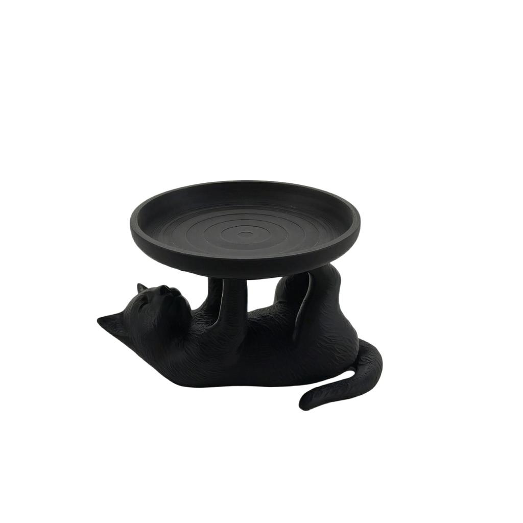 Cat Shaped Jewelry Tray Desktop Organizer Small Storage Dish for Rings Earrings and Accessories Decorative Desk Catchall