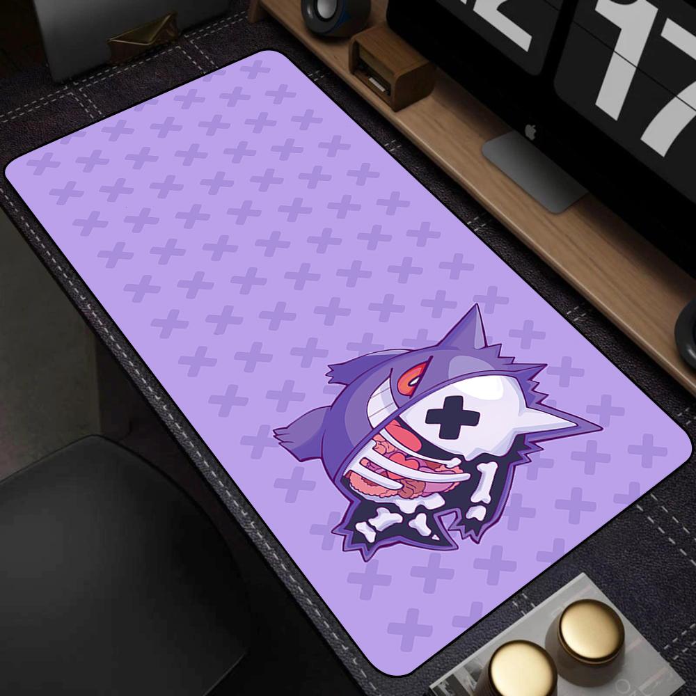 Mouse Pad Laptop Japan Anime Purple Ghost Mousepad PC G-gengar Grande Keyboard Rug Large P-pokemonS Gaming Accessories Desk Mat