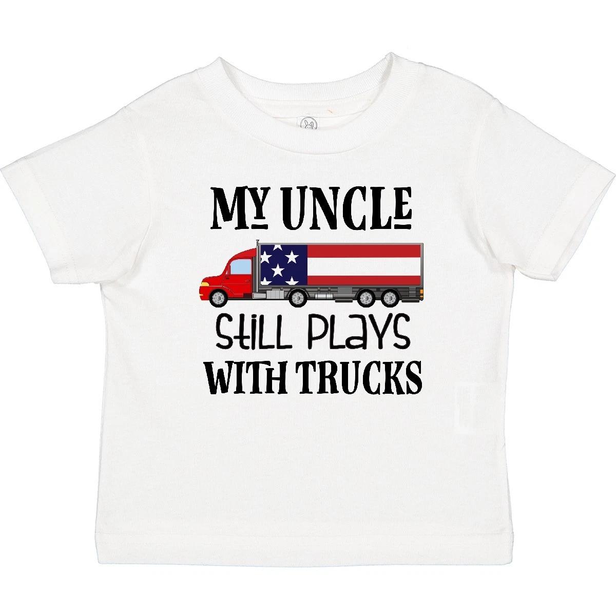 Inktastic My Uncle Still Plays With Trucks Baby T-Shirt Childs From American 150
