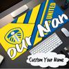 Custom Name Mouse pad Leeds United Crest Legacy Mouse pad, Gaming Mouse Pad, keyboard pad, Desk Decor for computer notebook Fan Birthday Gift