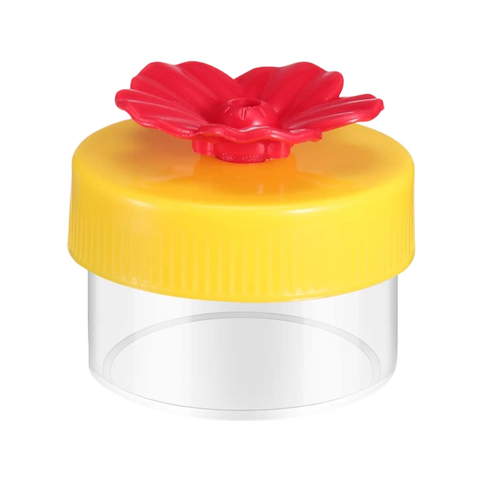 

Flower Shaped Hummingbird Feeder Replacement Lid with Nectar Container for Outdoor Bird Feeding Garden Accessories