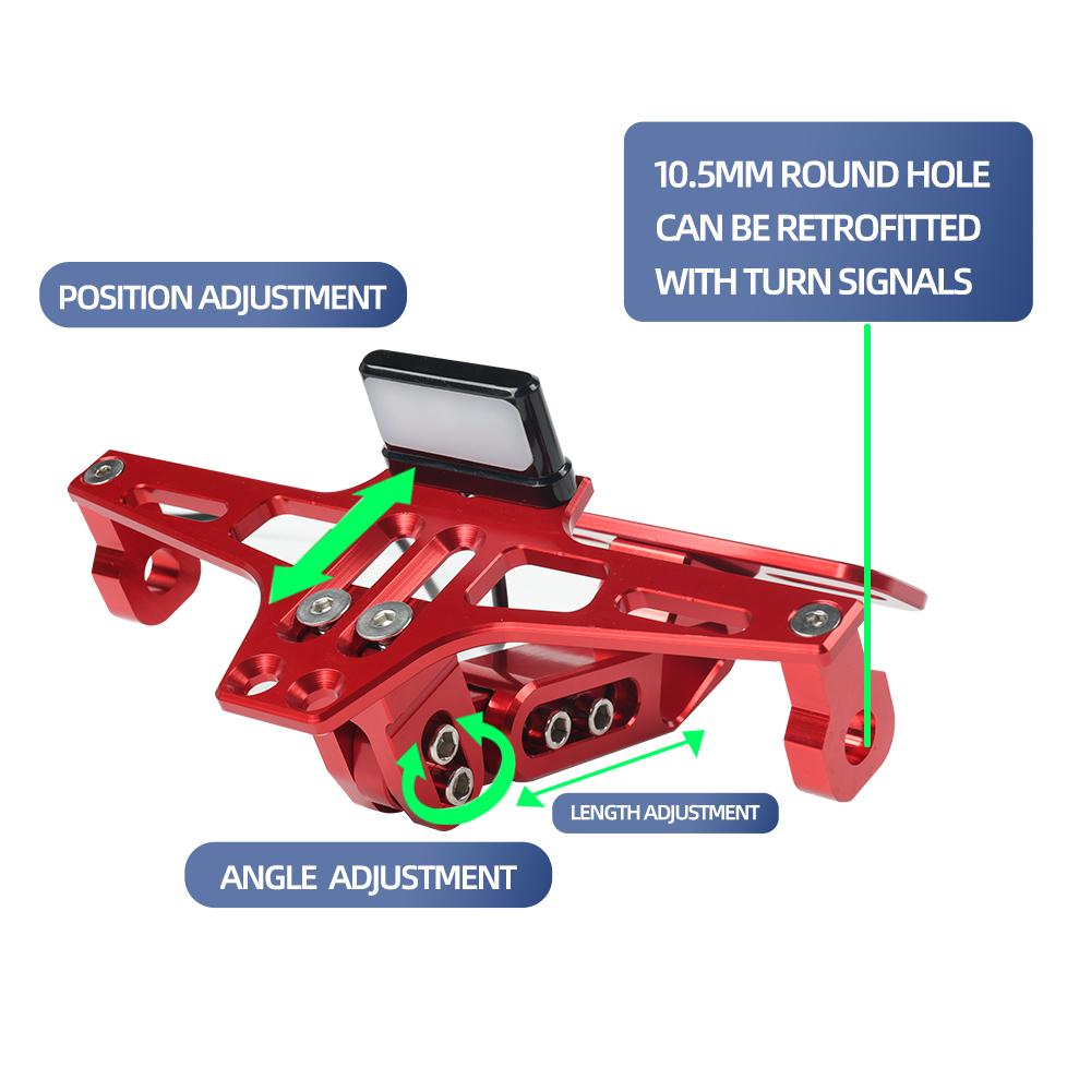 For Yamaha MT-07 MT-09 MT07 MT09 MT10 MT01 Motorcycle Accessories Rear License Plate Holder Bracket Turn Signal Lights Support