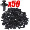 10/20/50Pcs Universal 8mm Hole Plastic Rivets Fastener Screw Car Bumper Fender Push Pin Clip Car Fasteners Clip Auto Accessories