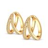 925 Silver Rose Gold Snake Bone Star Heart-Shaped Women Earring Brilliant Wedding Engagement Star Earrings Jewelry Gift