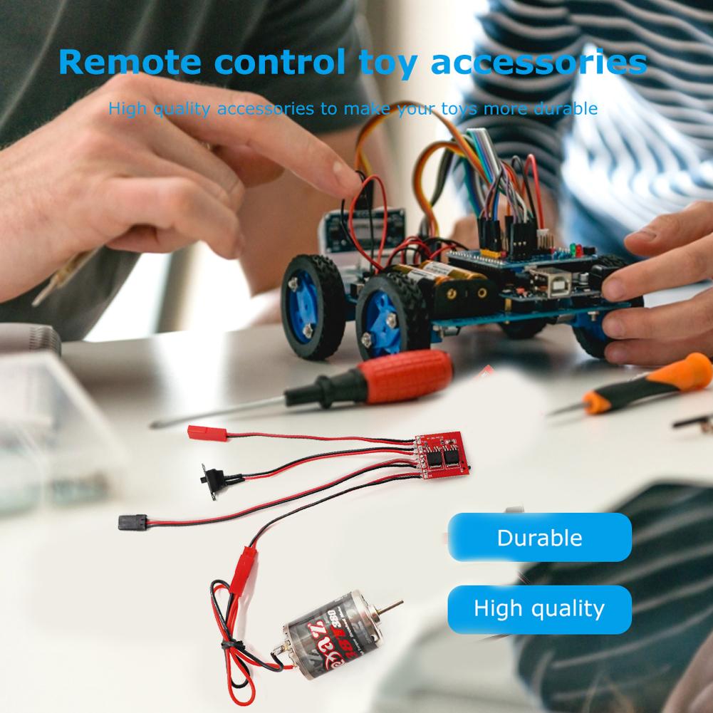 ESC Brush Electronic Motor Speed Controller Multi-Color Mini Brushed Electric Speed Controller Universal for RC Car Model