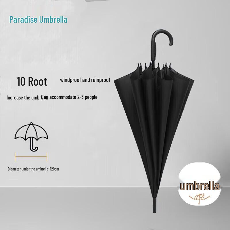 Heaven Oversized Long-Handle Semi-Automatic UV Umbrella