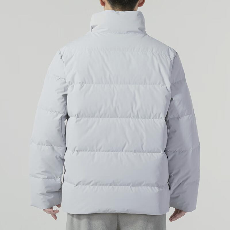 Under Armour Solid Color Casual Stand Collar Long Sleeve Down Jacket Unisex Jackets Light-Grey 23600802-009