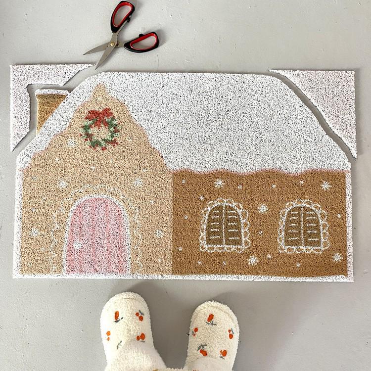 Cartoon Coir Door Mat: Cute, Anti-Slip, Dirt-Resistant, Dust Removal, Cuttable PVC Mat