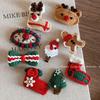 Festive Reindeer Wool Hair Clips & Socks for Christmas Atmosphere