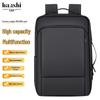 High-End Fashion Waterproof Nylon Backpack: Trendy Large Capacity Unisex Schoolbag & Business Laptop Bag