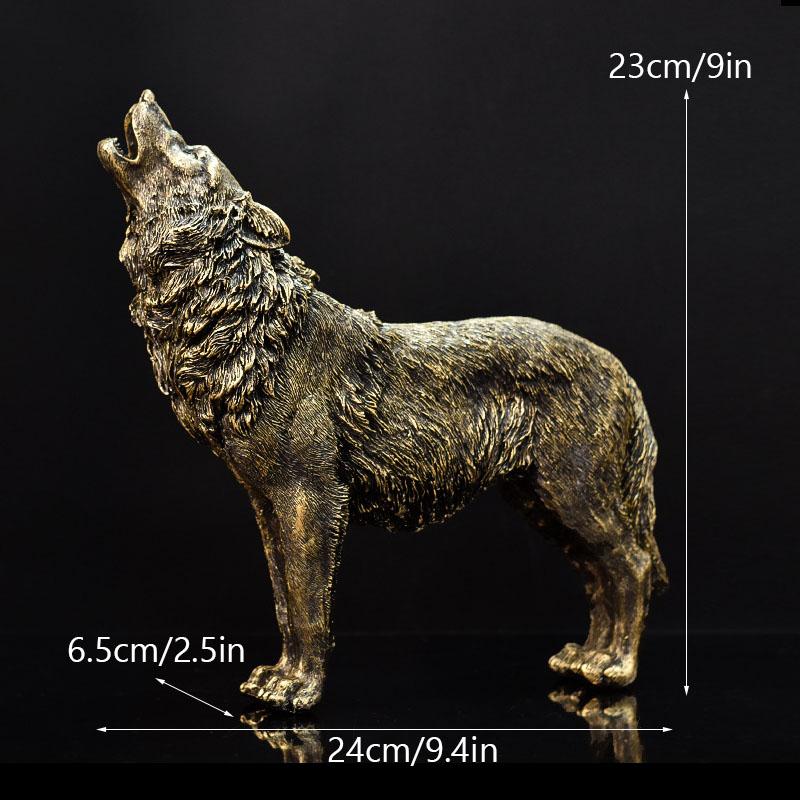 NORTHEUINS Миниатюрные фигурки волка из смолы, льва, лошади, художественное украшение, аксессуары для декора дома, гостиной, офиса, рабочего стола