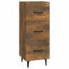 vidaXL Sideboard Räuchereiche 34,5x34x90 cm Holzwerkstoff