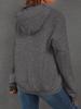 Damen Übergröße Herbst/Winter Casual 3D Buchstaben Jacquard Rundhals Pullover Sweatshirt