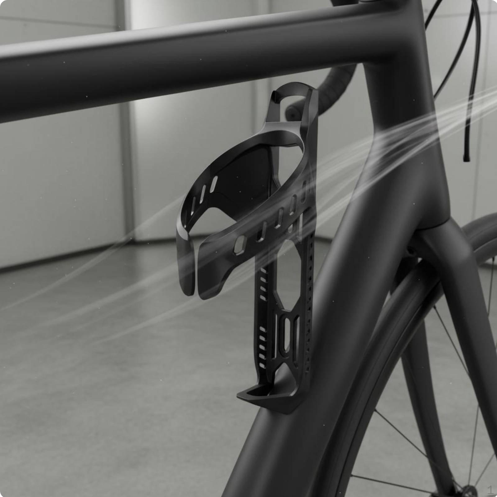 Lightweight Bike Bottle Holder Ultralight Cycle Water Cage Secure Hold for Road Cyclists, Slanted Tube