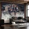 SKZ Kpop Wall Tapestry Aesthetic Wall Hanging Printed Fabric Blanket Decorative Tapestries for Bedroom Living Room Home Decor