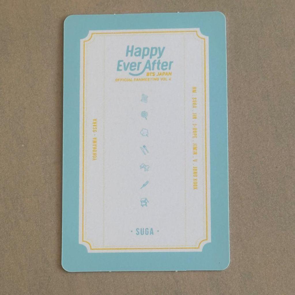 [USED] BTS Happy Ever After Trading Card Yoongi