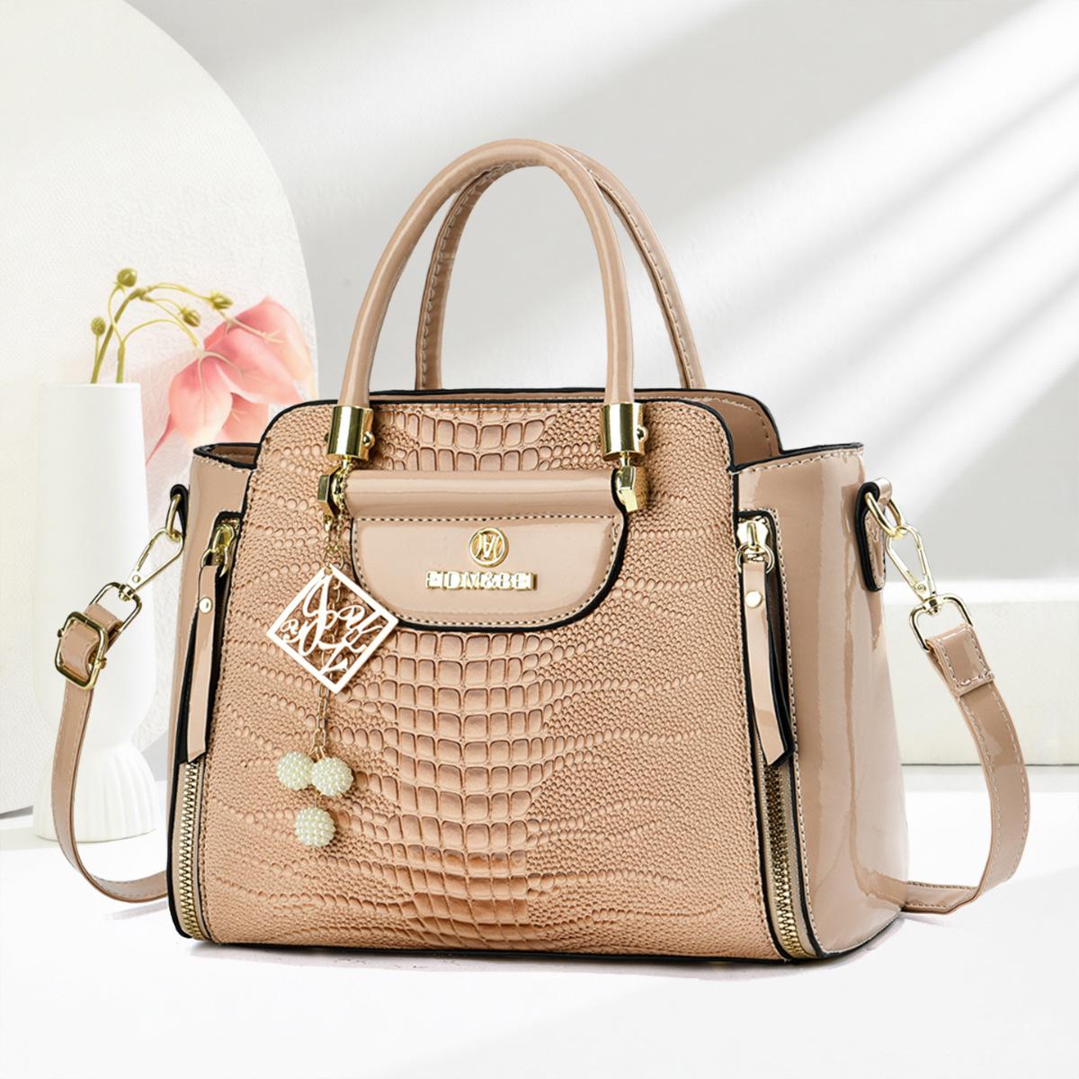 High Quality Crocodile Pattern Handbag For Women Luxury Texture Versatile Fashion Shoulder Crossbody Daily Purse