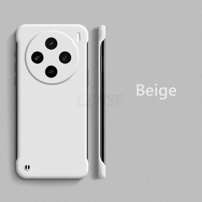 

Ультратонкая безрамочная жесткая задняя крышка из ПК для VIVO X100 Ultra X100S Pro X100S Pro X100 Pro ярких цветов, противоударные матовые чехлы для телефонов без полей For VIVO X100 Ultra бежевый