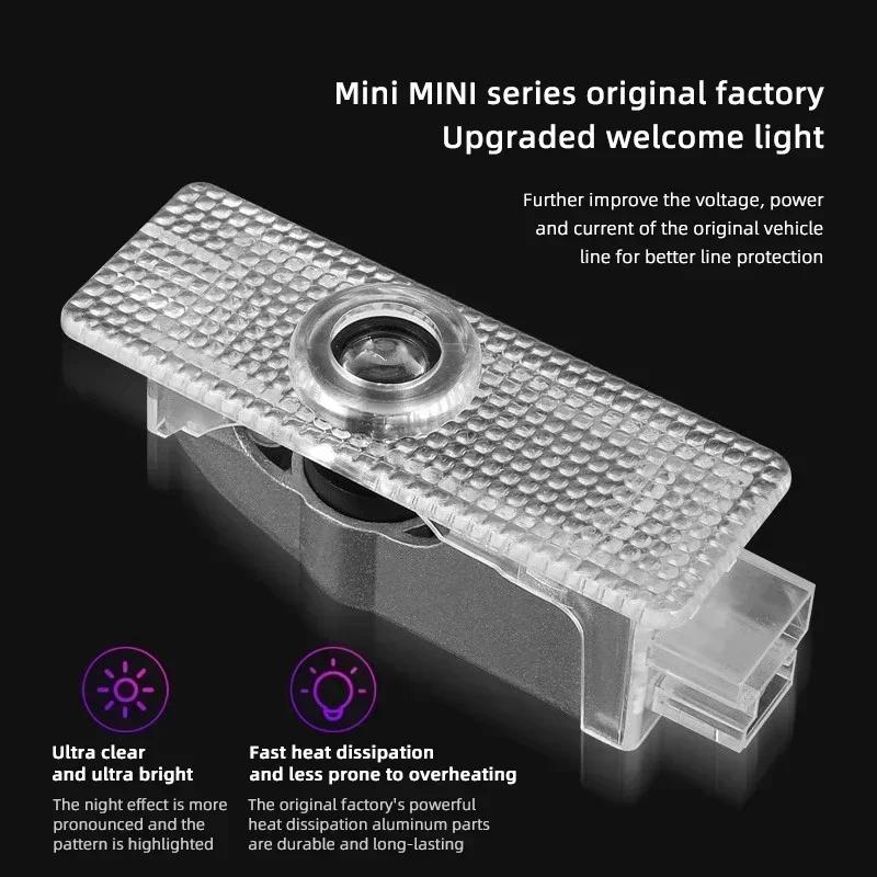 HD Car Emblem Welcome Light Auto Door Projector Lamp For BMW MINI Cooper Works One JCW R55 R56 R50 R53 R60 R61 F54 F55 F56 F60 Gzpxv22