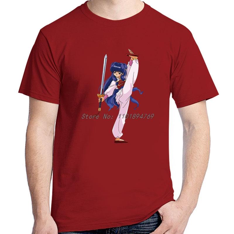 Fashion T Shirt For Unisex Ranma 1 2 Classic Graphic T Shirts Cotton Summer Oneck Short Sleeve Tshirt High Quality Unisexs Clothes