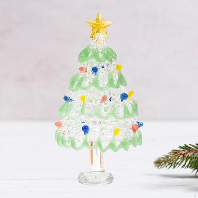 Christmas Tree Figurine Xmas Decoration Sculpture, Tabletop Ornament, Decor,